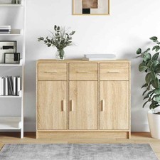 Sideboard Storage Cabinet Side Board Highboard Cupboard Engineered Wood vidaXL