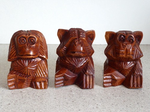 Wooden monkeys hand - monkeys,