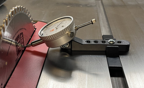 Table saw alignment gauge with - saw,