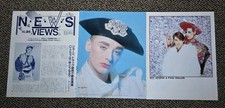 Boy George 90's  Japanese Magazine Clippings Article Photo Set Culture Club