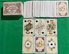 Old c1890 Antique GRIMAUD Non Standard ** LOUIS XV ** Patience Playing Cards