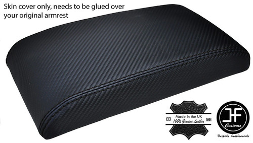 Black stitch armrest carbon - black,