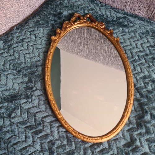 Mid century oval gilt metal - mid,
