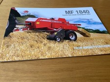 Massey Ferguson MF 1840 baler brochure 20 pages