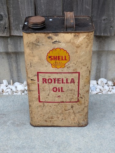 Vintage shell rotella oil - rotella, can