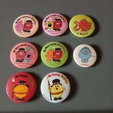 Collection Of 8 Beefeater Mr Men Badges