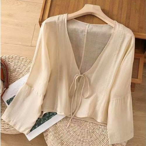 Women cotton linen - women, shirt