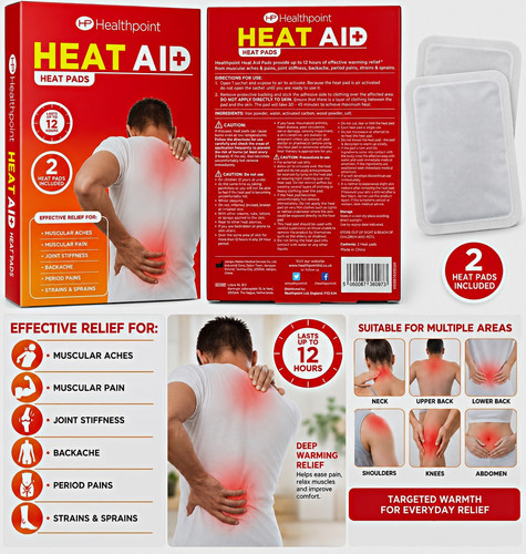 Healthpoint heat aid pads - aid,