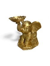 Gold Elephant Candle Holder