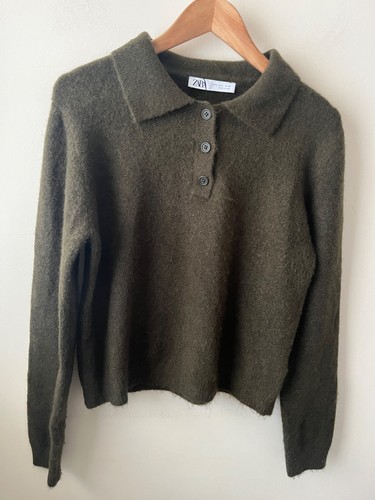 Zara jumper size 16 green - zara,