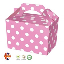 Pink Polka Dot Food Boxes