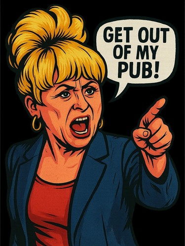 Eastenders queen vic - get, out