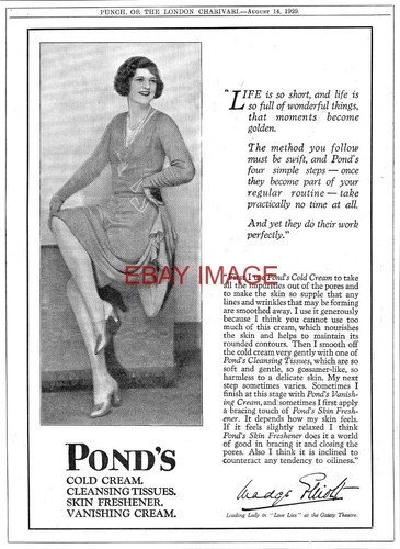 1929 advert ponds cold - advert, &