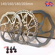 140/160/180/203mm Disc Rotor MTB Road Bike 6 Bolts Brake Caliper for Shimano UK