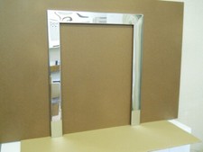 REPLACEMENT GAS FIRE POLISHED CHROME 3 PIECE MAGNETIC TRIM FRAME