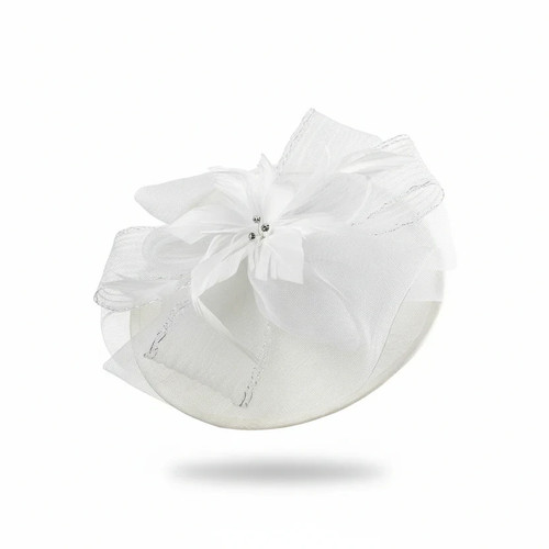 Flower feather hair hat - flower,