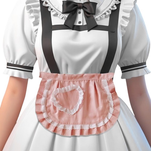Waist apron ruffled - apron, maid