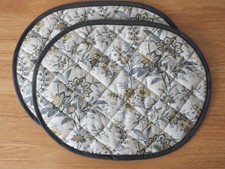 Pair of Quilted Oval Table