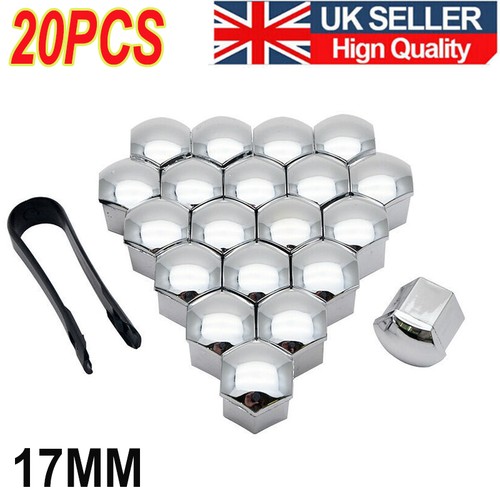20pcs 17mm gloss silver - gloss,