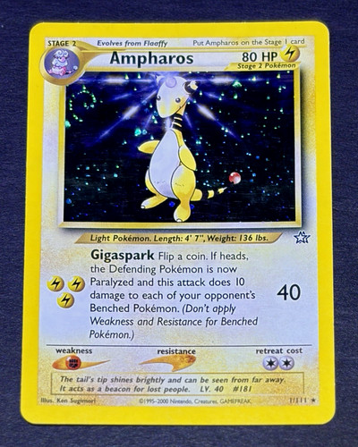 2000 pokemon ampharos neo - 2000,