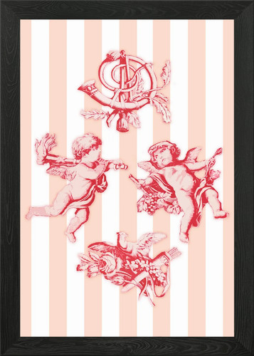 Cherub angels pink stripes - cherub,