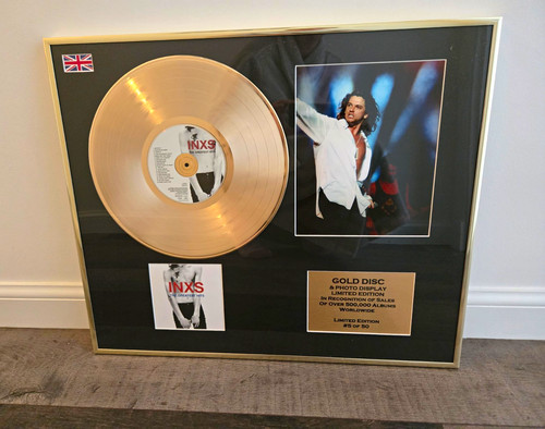 Inxs gold disc framed - inxs,