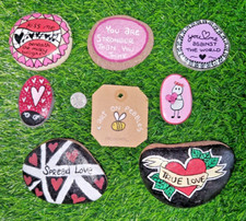 Original hand painted pebble