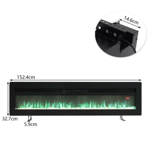 Electric fireplace - 40/50/60'',