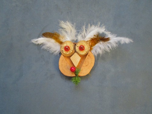 Owl wooden driftwood - wooden,