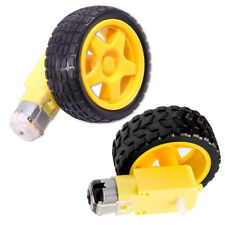 Arduino Smart Car Robot Plastic Tire Wheel with DC 3-6v Gear Motor for Robot