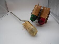 C8 Vtg 1950s Eveready Red Green Boat Side Lights Springer Tanker Bike Tail USA