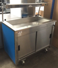 Moffat Display Cabinet On Wheels Slide Storage Cupboard Light Tray Shelf