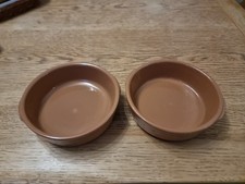 Set of 2 Vintage Terracotta