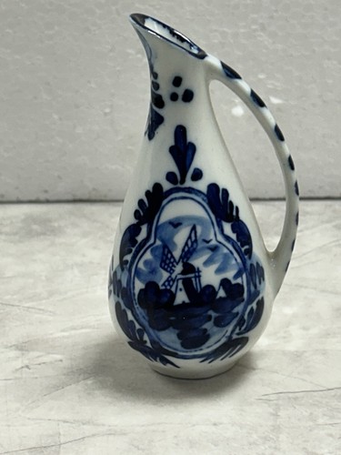 Vintage hand painted delft - painted,