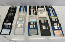 50 x 1.44Mb Floppy Disks - Vintage Computer Floppies Windows 95 Used Job Lot