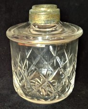 Clear cut glass drop in oil