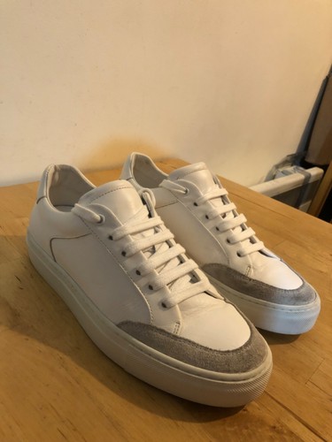 Reiss low top leather trainers - low,