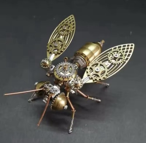 Steampunk bee metal model - metal,