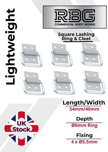 Square lashing ring cleat - lashing,