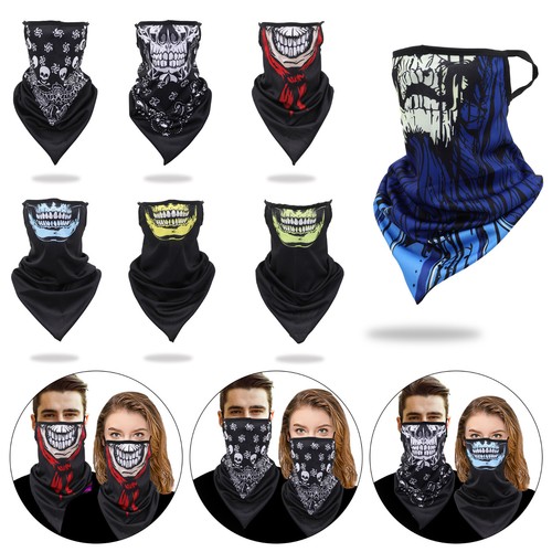 Skulls biker balaclava neck - balaclava,