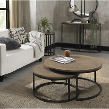 Bentley Designs Rio Weathered Ash Nest Coffee Tables RRP £450