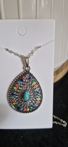 Silver tibetan bohemian - silver, large