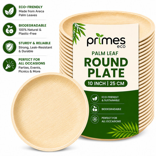 Palm leaf plates - 25,