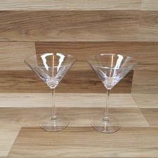 Set of 2 Tall Clear Glass
