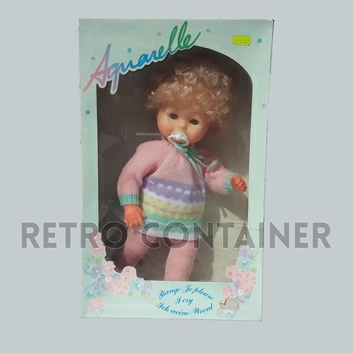 Vintage doll aquarelle - vintage,