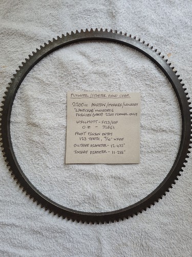 Flywheel ring gear - flywheel,