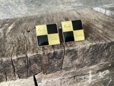 Paul Smith Sterling Silver Signature Enamel Squares Collectors Cufflinks