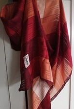 YSL Silk Scarf Bordeaux Brown