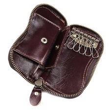 Vintage Genuine Leather Key Bag Key Case Housekeeper Purse Keychain Wallet B