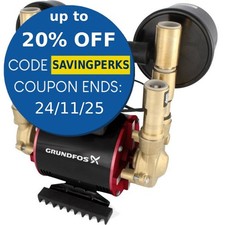 Grundfos Watermill Amazon STN - 3.0 Bar Twin Impeller Negative Head Shower Pump